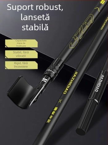 Suport portabil din carbon, telescopic pentru undițe, pentru pești mari, ultra ușor și stabil