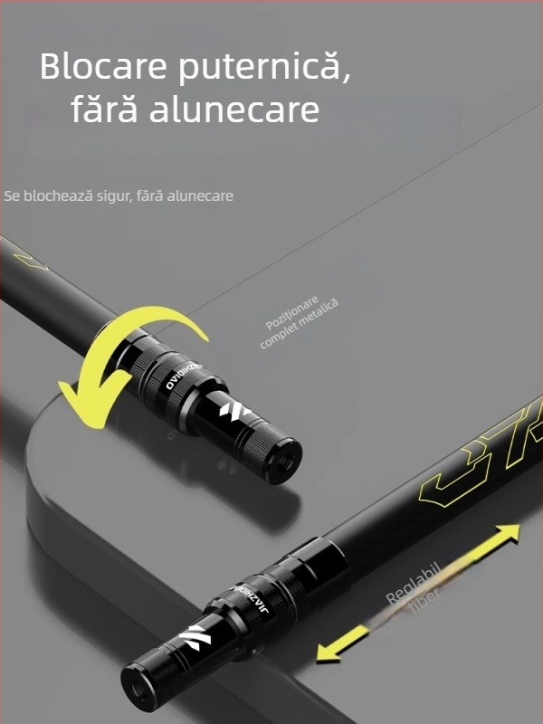 Suport portabil din carbon, telescopic pentru undițe, pentru pești mari, ultra ușor și stabil