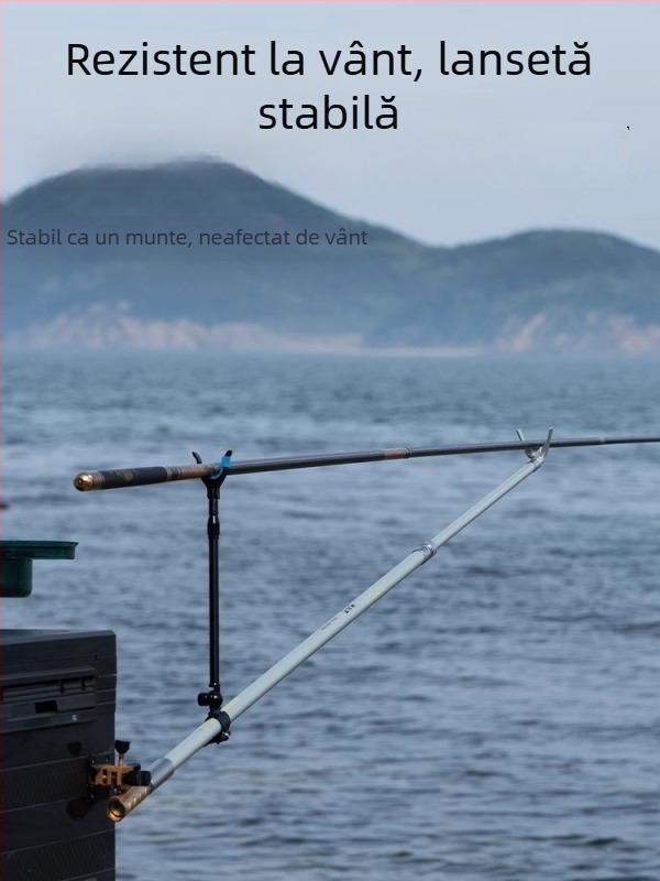 Suport portabil din carbon, telescopic pentru undițe, pentru pești mari, ultra ușor și stabil
