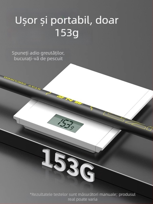 Suport portabil din carbon, telescopic pentru undițe, pentru pești mari, ultra ușor și stabil