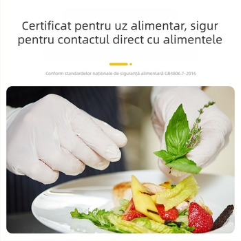 Mănuși nitril, de unică folosință, lungi, pentru bucătărie, spălat vase, impermeabile la apă și la ulei, de calitate alimentară, 12 inch