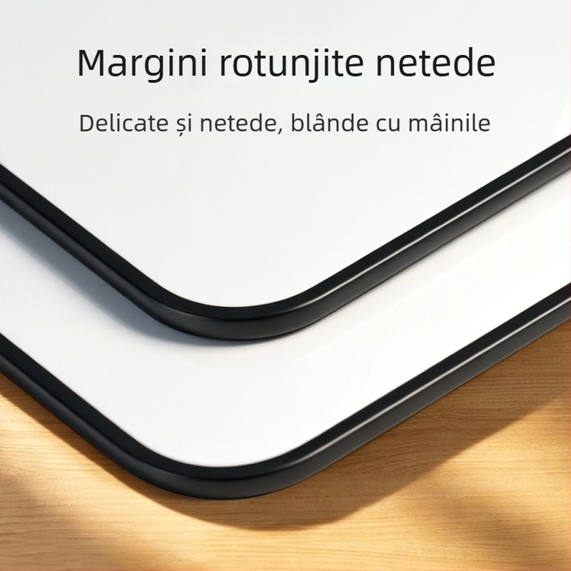 Mini tablă albă magnetică, de mână, cu două fețe, ușor de șters, pentru transmisiuni în direct și notițe acasă