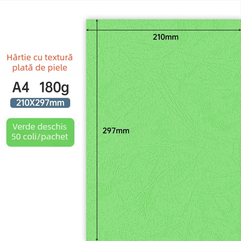 Hârtie texturată A4 180 g/m² pentru legare – coperți pentru documente de licitații și contracte