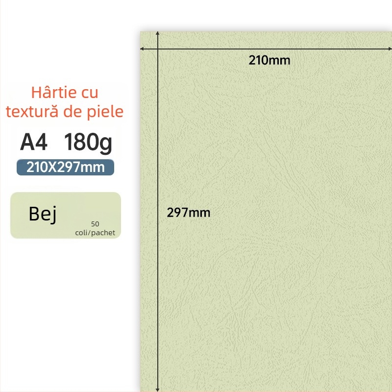 Hârtie texturată A4 180 g/m² pentru legare – coperți pentru documente de licitații și contracte