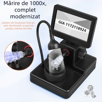 Microscop de identificare a diamantelor de birou, cu lupă video și imagine de înaltă definiție, microscop GIA