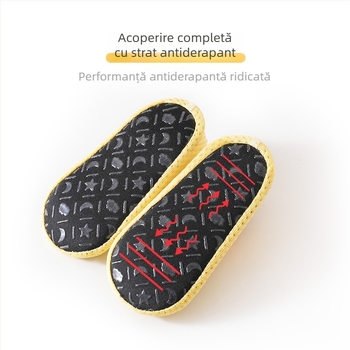 Șosete de podea pentru bebeluși, vară, 0–12 luni, unisex, antiderapante, talpă moale, respirabile, pentru învățarea mersului