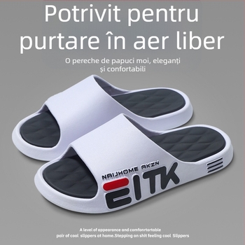 Papuci pentru bărbați, pentru interior și exterior, cu talpă moale și antiderapantă