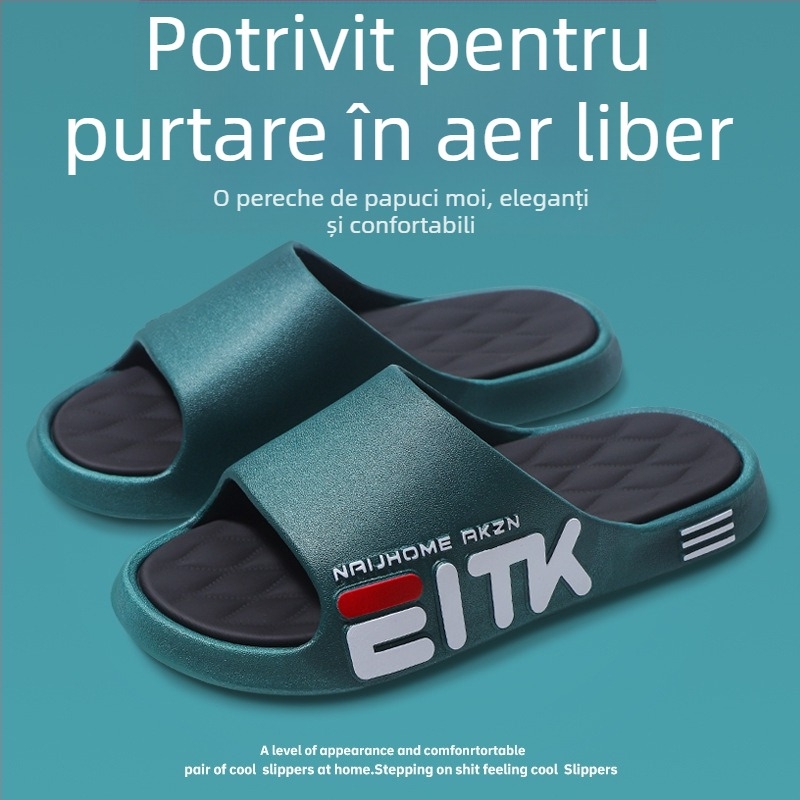 Papuci pentru bărbați, pentru interior și exterior, cu talpă moale și antiderapantă