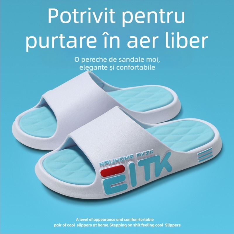Papuci pentru bărbați, pentru interior și exterior, cu talpă moale și antiderapantă
