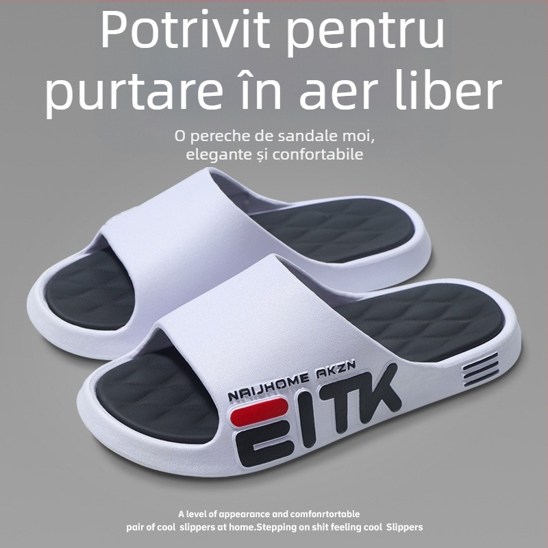 Papuci pentru bărbați, pentru interior și exterior, cu talpă moale și antiderapantă