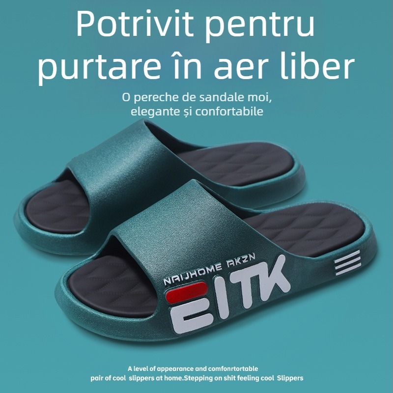 Papuci pentru bărbați, pentru interior și exterior, cu talpă moale și antiderapantă