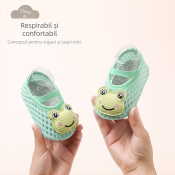 Pantofi de mers pentru bebeluși, primăvară-vară, subțiri, interior antiderapant, talpă moale (6–12 luni)