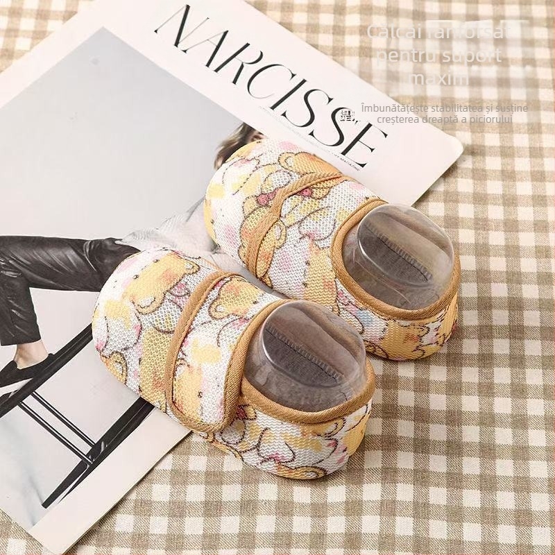 Pantofi interior pentru copii, vară, subțiri, antiderapant, respirabili, cu Velcro, talie joasă, unisex, pentru 12–36 luni și 24–48 luni