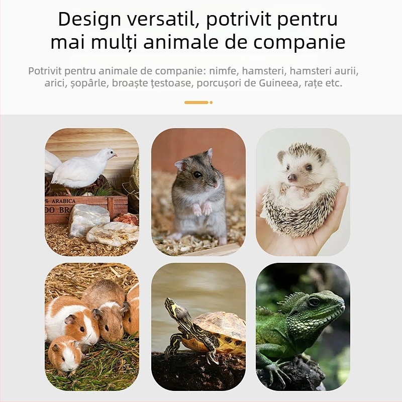 Casă de joacă din lemn cu scară pentru hamsteri și animale mici; decor de peisaj din lemn și set de accesorii pentru hamsteri
