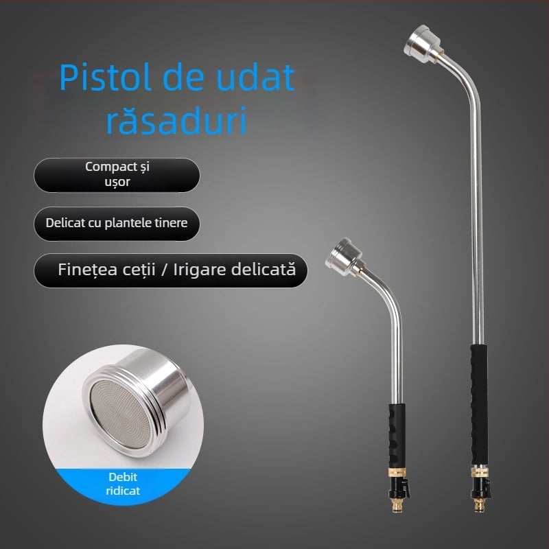 Pistol de udare detașabil pentru răsaduri, debit mare, duză din aliaj de aluminiu pentru seră, ochiuri 400 și 2000