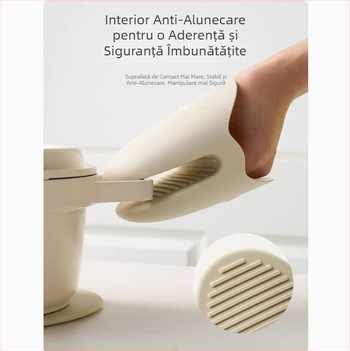 Mănuși din silicon rezistente la temperatură pentru bucătărie, pentru cuptor și cuptor cu microunde