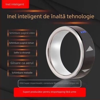 Inel inteligent nou cu Bluetooth pentru selfie, control fără fir al videoclipurilor și schimbarea paginilor pentru cărți electronice
