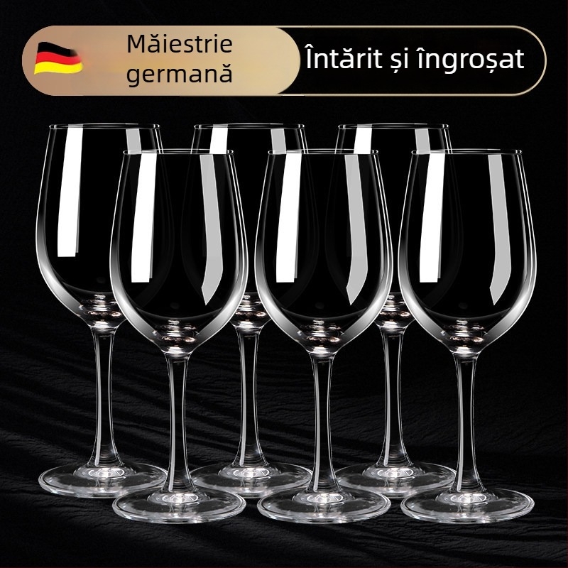 Pahar de vin roșu din cristal, stil european, cu goblet, suport pentru pahare, decantator și set cadou