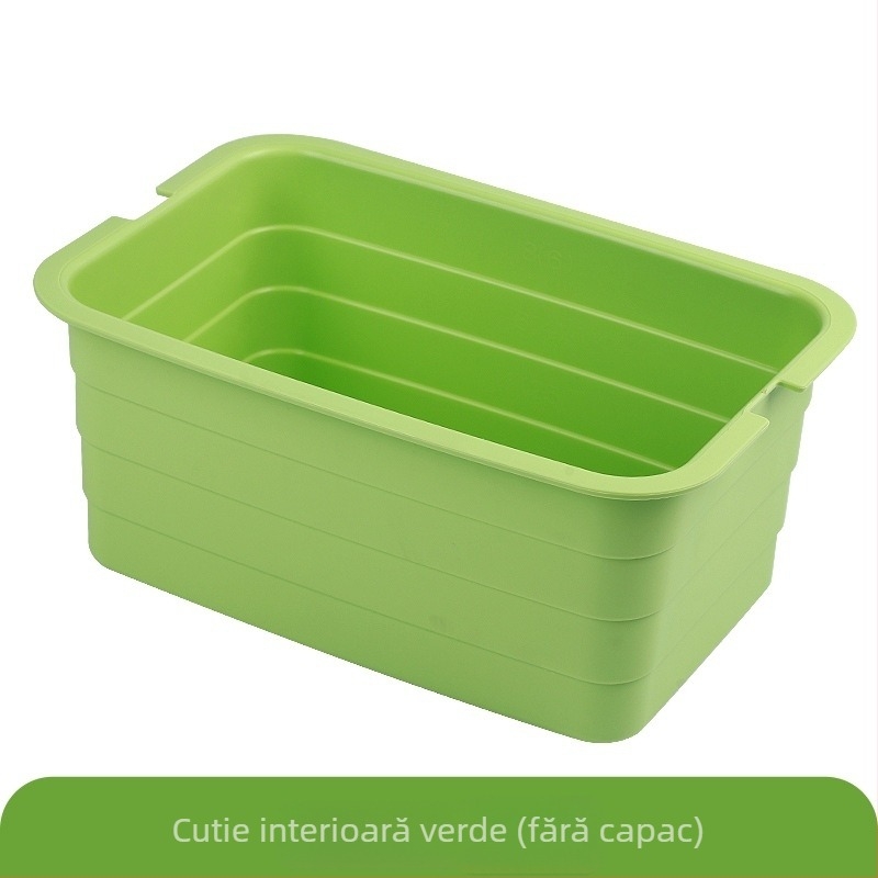 Kangduo găleată pentru mop cu rezervor de apă, găleată pentru spălat mașina, cutie de depozitare cu nouă compartimente, material PVA