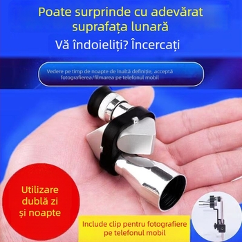 Telescop monocular cu vizibilitate HD, viziune de noapte, compatibil cu camera telefonului, compact și portabil pentru concerte în aer liber