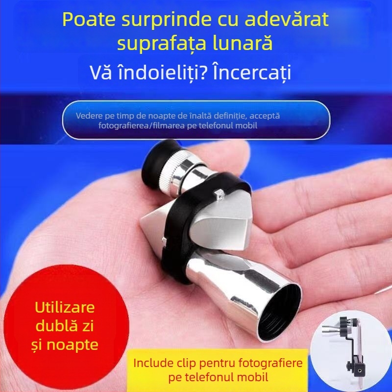Telescop monocular cu vizibilitate HD, viziune de noapte, compatibil cu camera telefonului, compact și portabil pentru concerte în aer liber