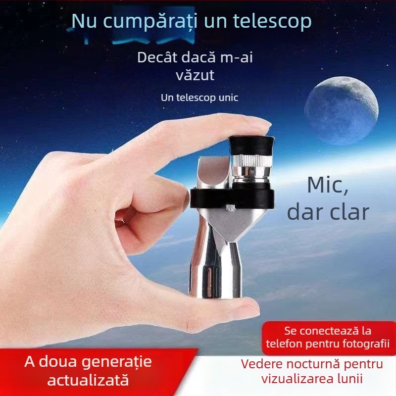 Telescop monocular cu vizibilitate HD, viziune de noapte, compatibil cu camera telefonului, compact și portabil pentru concerte în aer liber