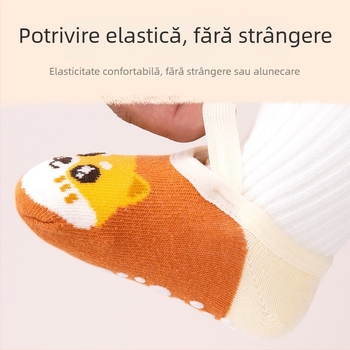 Șosete-pantofi interior pentru bebeluși, primăvară și toamnă, antiderapante, respirabile, talpă moale, pentru sugari și copii mici
