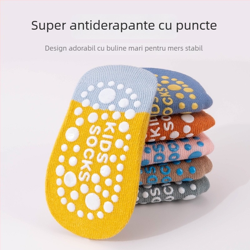 Șosete-pantofi interior pentru bebeluși, primăvară și toamnă, antiderapante, respirabile, talpă moale, pentru sugari și copii mici