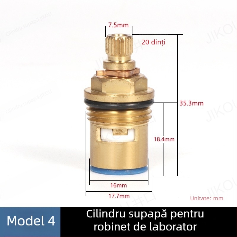 JIKOU robinet de laborator cu nucleu de supapă, ieșire cu trei conducte și accesorii cu manetă