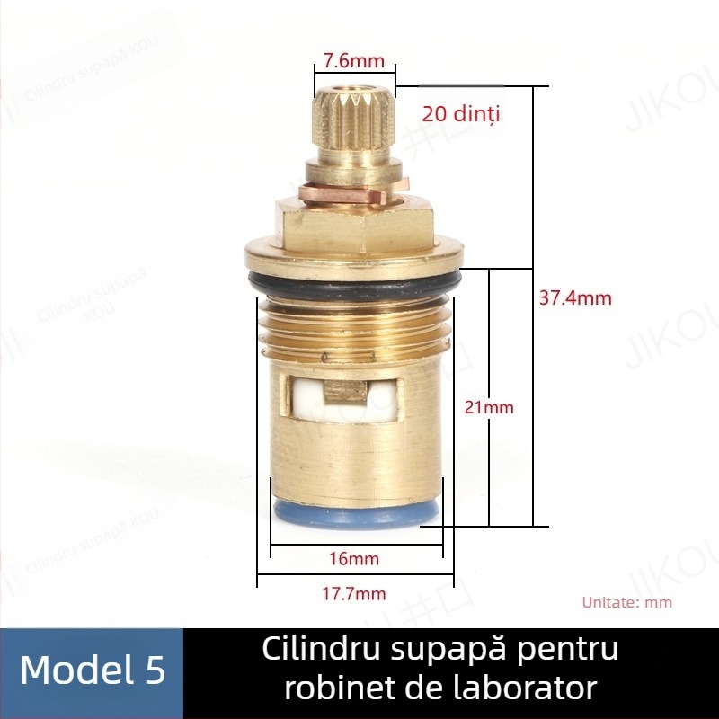JIKOU robinet de laborator cu nucleu de supapă, ieșire cu trei conducte și accesorii cu manetă
