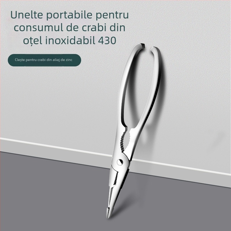 Set de unelte din oțel inoxidabil pentru mâncat crab, pentru uz casnic — gheare și clește pentru crab, unealtă pentru extragerea cărnii