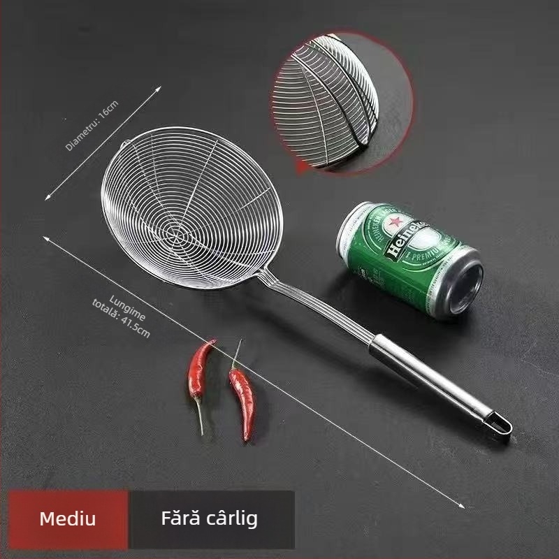 Sită din oțel inoxidabil 304 pentru hot pot și prăjire – uz bucătărie