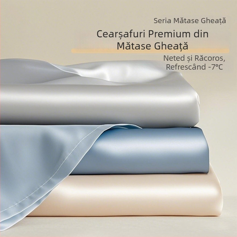 Ice Silk cearșaf de vară, țesătură răcoroasă, protecție pentru saltea, husă antiderapantă completă, set de cearșafuri, 2025 nou model