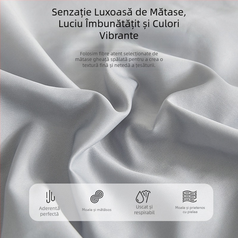 Ice Silk cearșaf de vară, țesătură răcoroasă, protecție pentru saltea, husă antiderapantă completă, set de cearșafuri, 2025 nou model