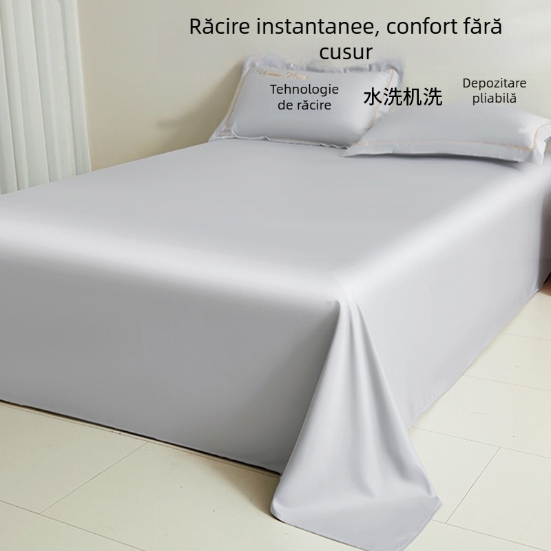 Ice Silk cearșaf de vară, țesătură răcoroasă, protecție pentru saltea, husă antiderapantă completă, set de cearșafuri, 2025 nou model