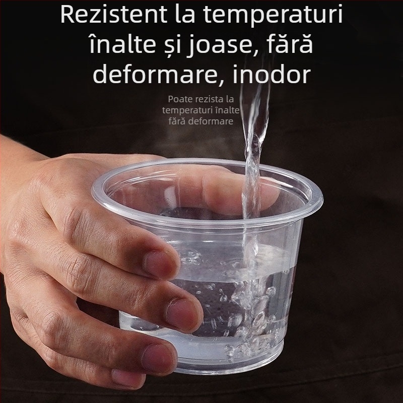Recipient de supă de unică folosință pentru take-away, bol de supă cu capac, etanș, 250 ml/300 ml