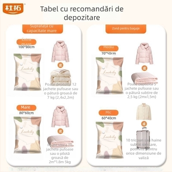 Sac de vid gros pentru haine și pături, sigilat și rezistent la umezeală, potrivit pentru cămine