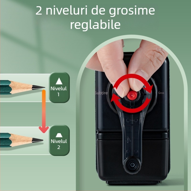 Set de ascuțitoare de creion geometrice, 6 bucăți, pentru copii