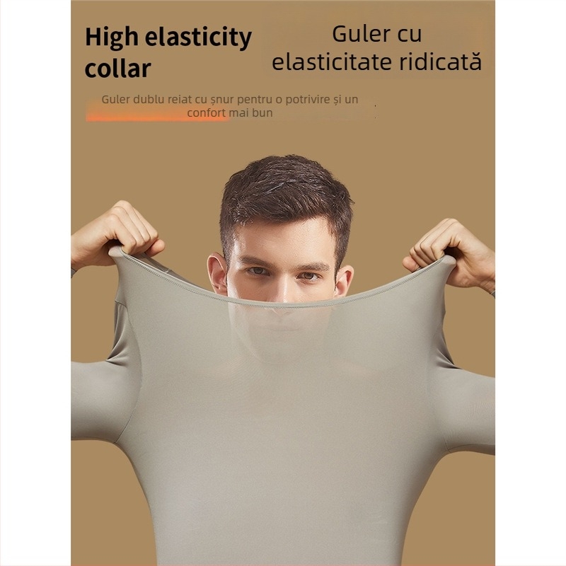 Set termic masculin cu bază din acid hialuronic, top și pantaloni, pentru toamnă/iarnă