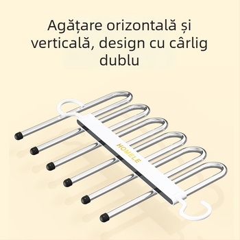 Suport pentru haine în formă de gâscă, din oțel inoxidabil, pliabil, multifuncțional, pentru uz casnic