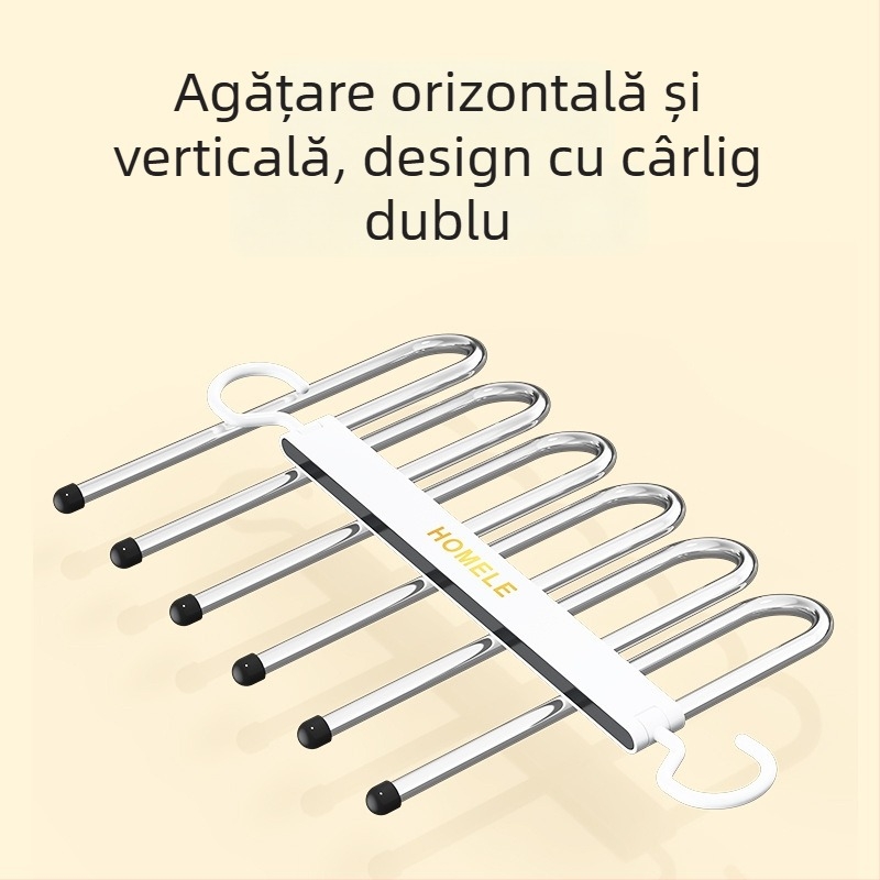 Suport pentru haine în formă de gâscă, din oțel inoxidabil, pliabil, multifuncțional, pentru uz casnic