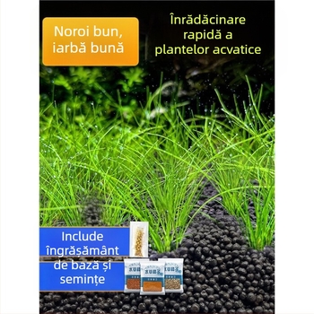 Substrat ecologic pentru acvariu destinat plantelor acvatice: nămol pentru plante, nisip de bază, pământ cu nutrienți și îngrășământ de bază