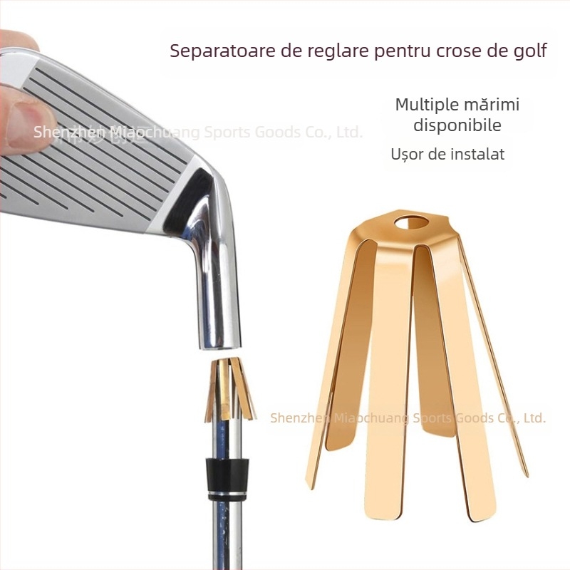 Accesorii pentru golf: distanțiere cu opt dinți și șase dinți, distanțier de umplere și tijă de reglare a diametrului