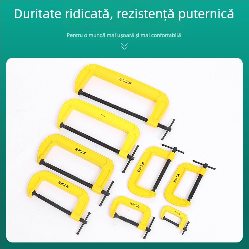 Clema în formă de G pentru tâmplărie, din oțel cu carbon înalt