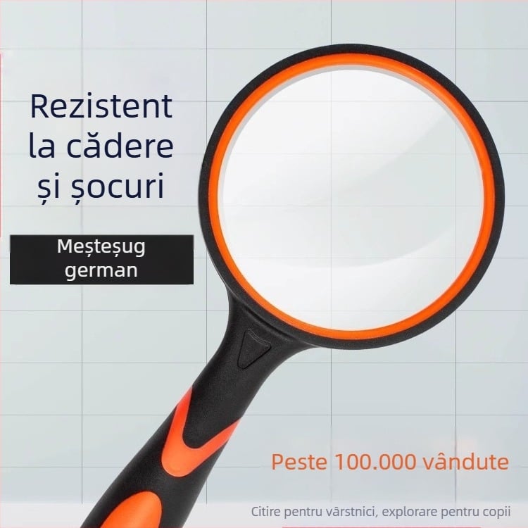 Lupa de citit HD, manuală, pliabilă, cu mărire înaltă, rezistentă la cădere, pentru persoane în vârstă și copii