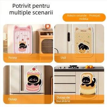 Placă de zgâriere pentru pisici, montată pe perete, rezistentă la uzură, fără scame, protecție pentru canapea, ascuțire verticală a ghearelor, jucărie pentru pisici