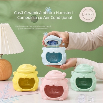 Cuib ceramic pentru hamster, mare, interior, răcire și adăpost vara