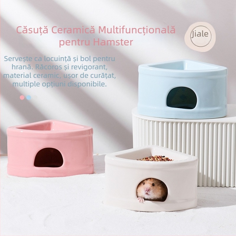 Cuib ceramic pentru hamster, mare, interior, răcire și adăpost vara