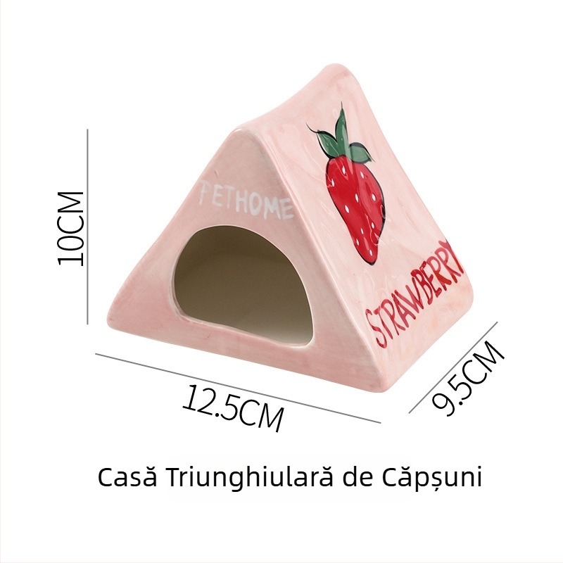 Cuib ceramic pentru hamster, mare, interior, răcire și adăpost vara