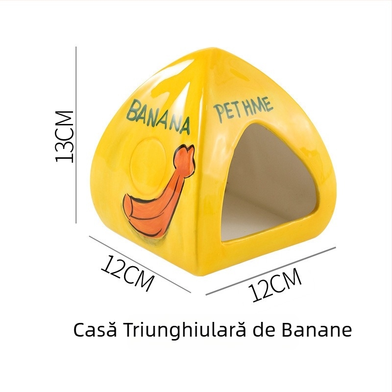 Cuib ceramic pentru hamster, mare, interior, răcire și adăpost vara